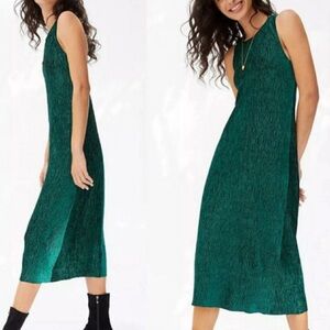 Anthropologie green midi dress